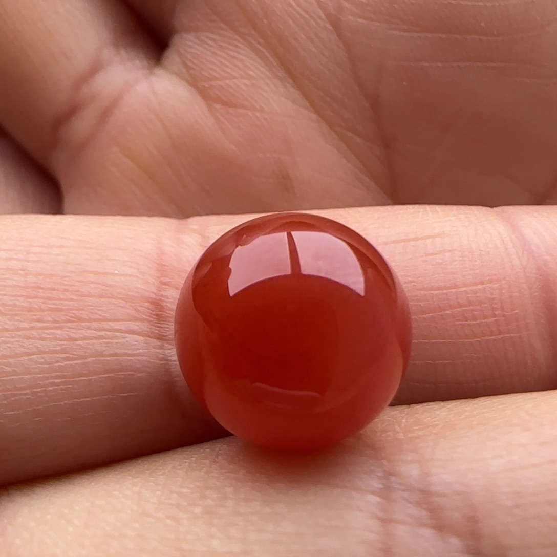 南红玛瑙圆珠12.1未镶嵌