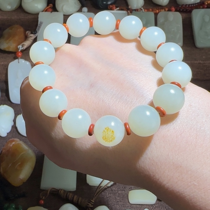 和田玉手链未镶嵌