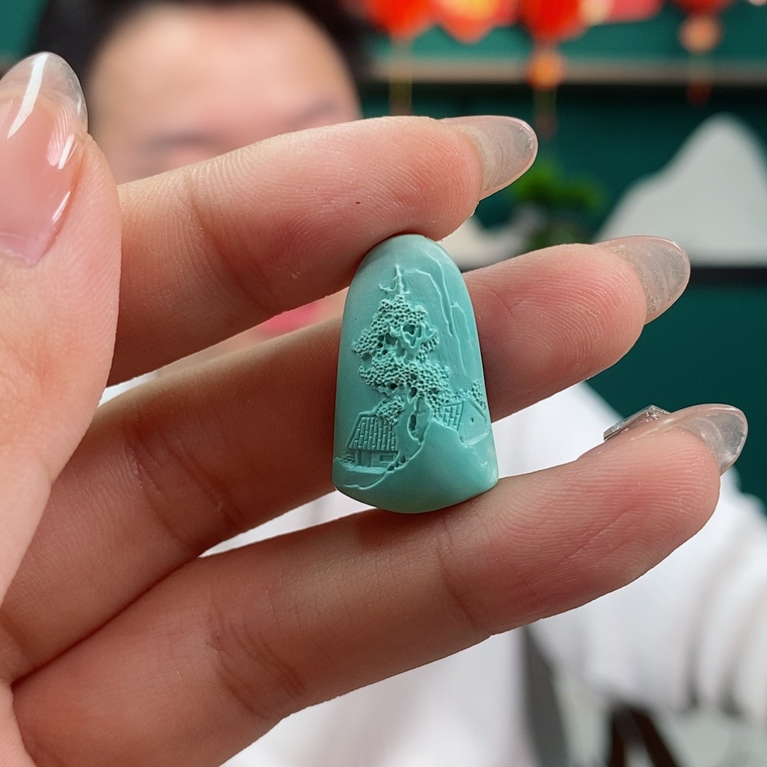 绿松石珠宝奇石未镶嵌