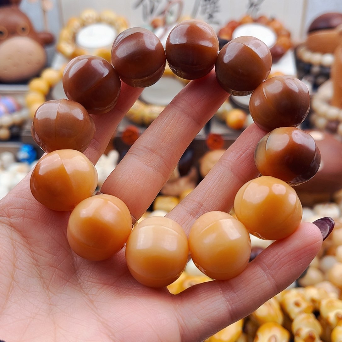 菩提根/象牙果手串菩提京八棱