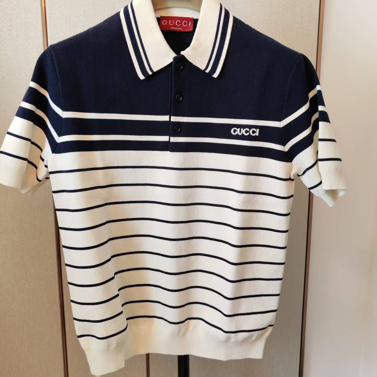 99新 GUCCI/古驰 经典条纹polo衫  162