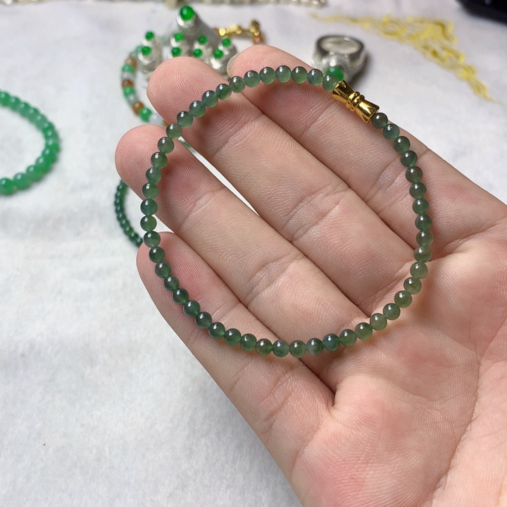 定制翡翠未镶嵌定制翡翠珠串