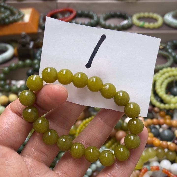 未镶嵌透闪石-蛇纹石玉手链