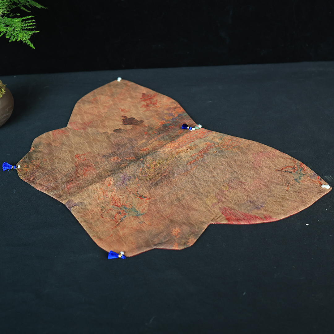 【纳兰专属】香云纱蝴蝶茶垫47*29CM（WGPY129-19）