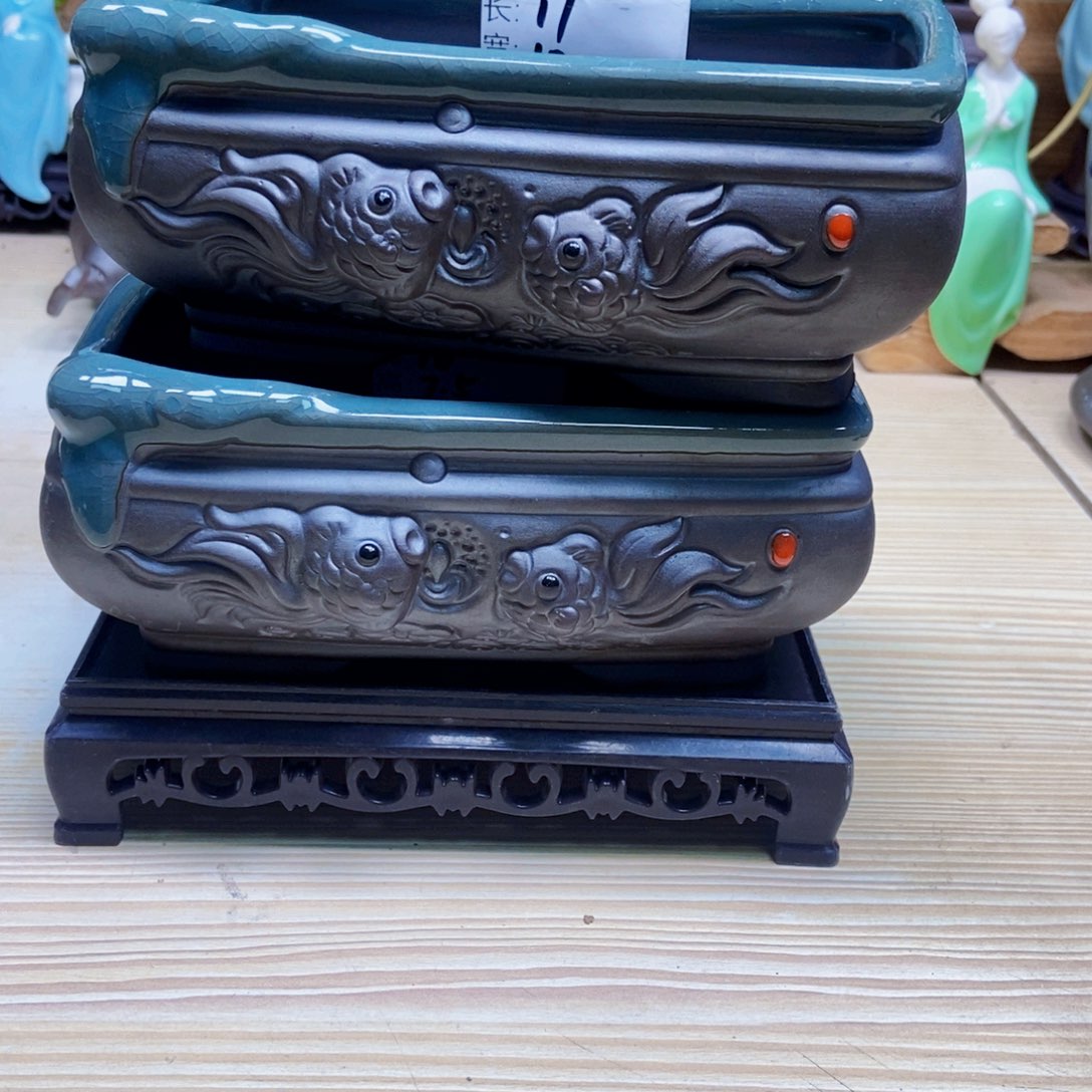 瓷片陶瓷花盆陶瓷艺术