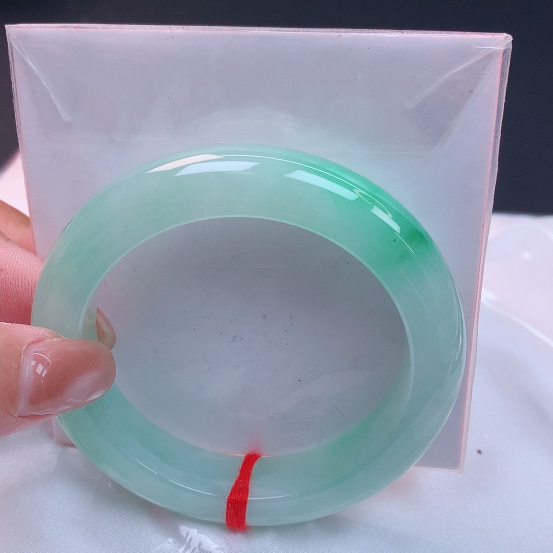 【闪购商品】未镶嵌手镯翡翠青*草54