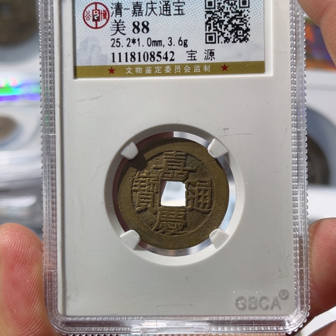 铜旷****9大宝，嘉庆通宝评级编号，8542