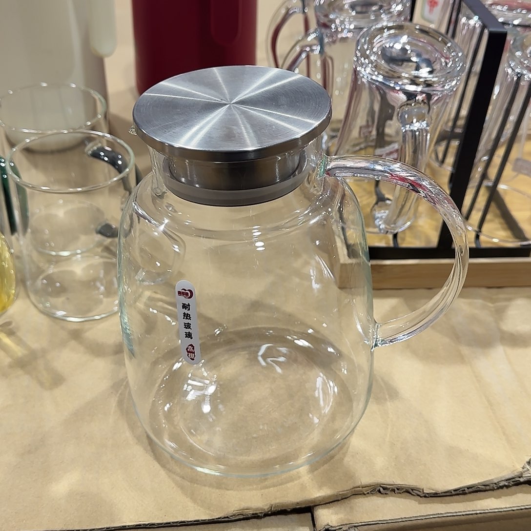水晶玻璃无盖款冷水壶