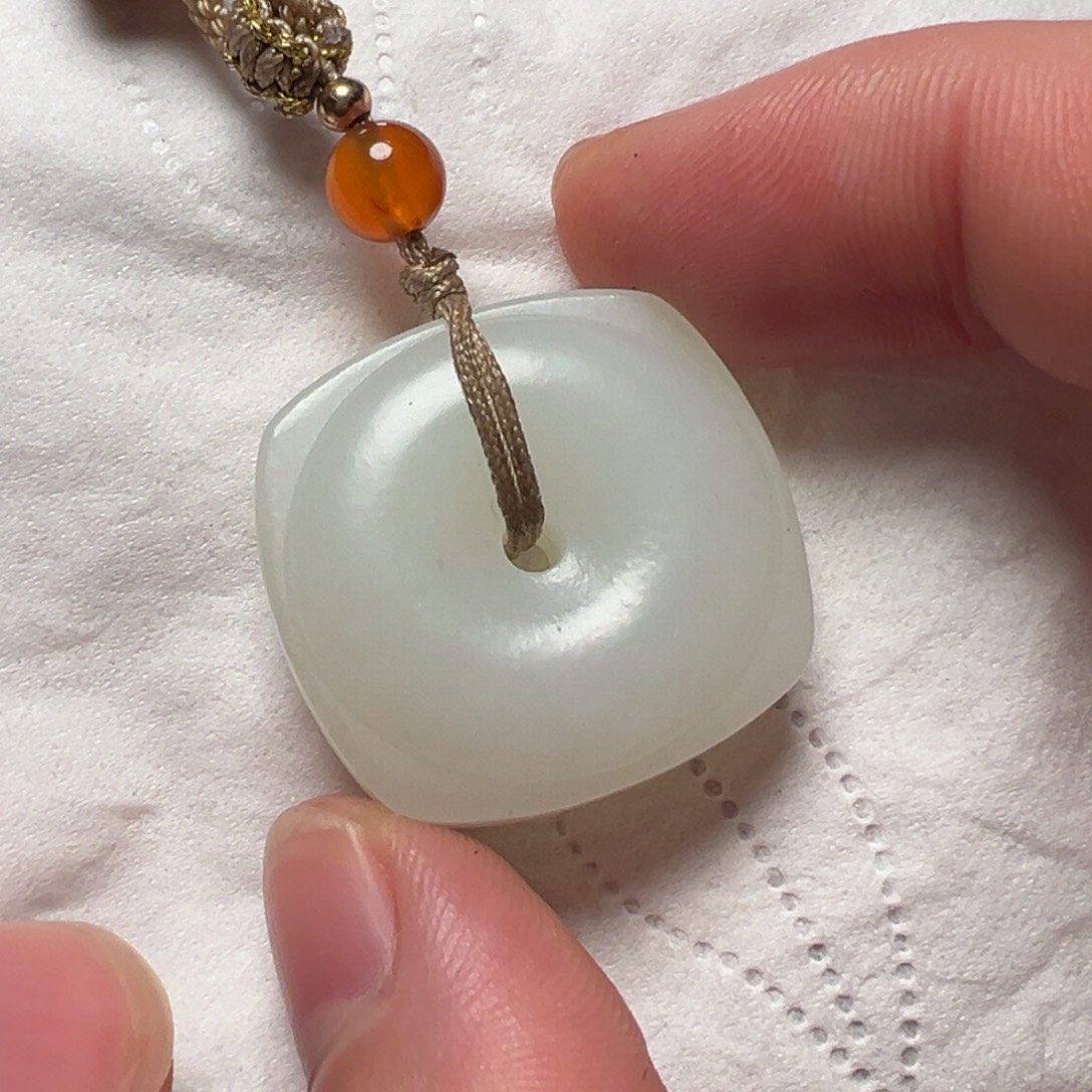 ～***～和田玉未镶嵌挂件