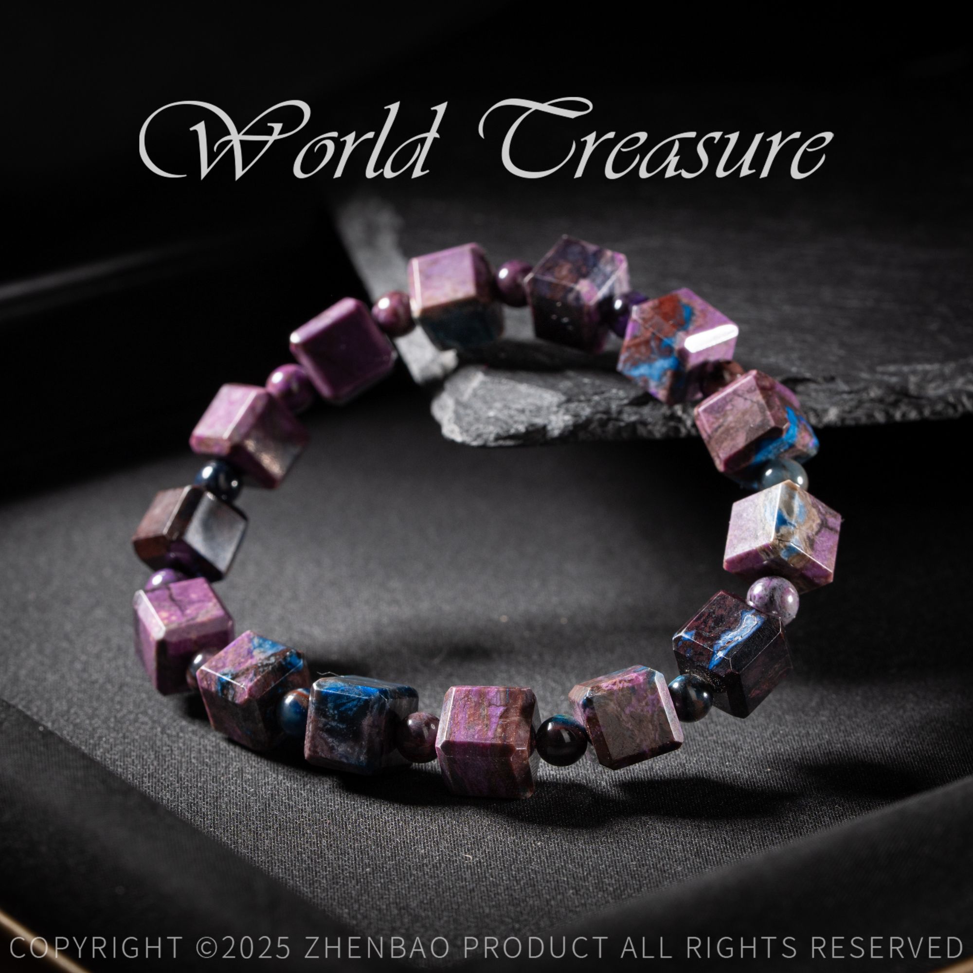 【韵洁珠宝】老矿舒俱来魔方手串/Z1251/多样性发一件