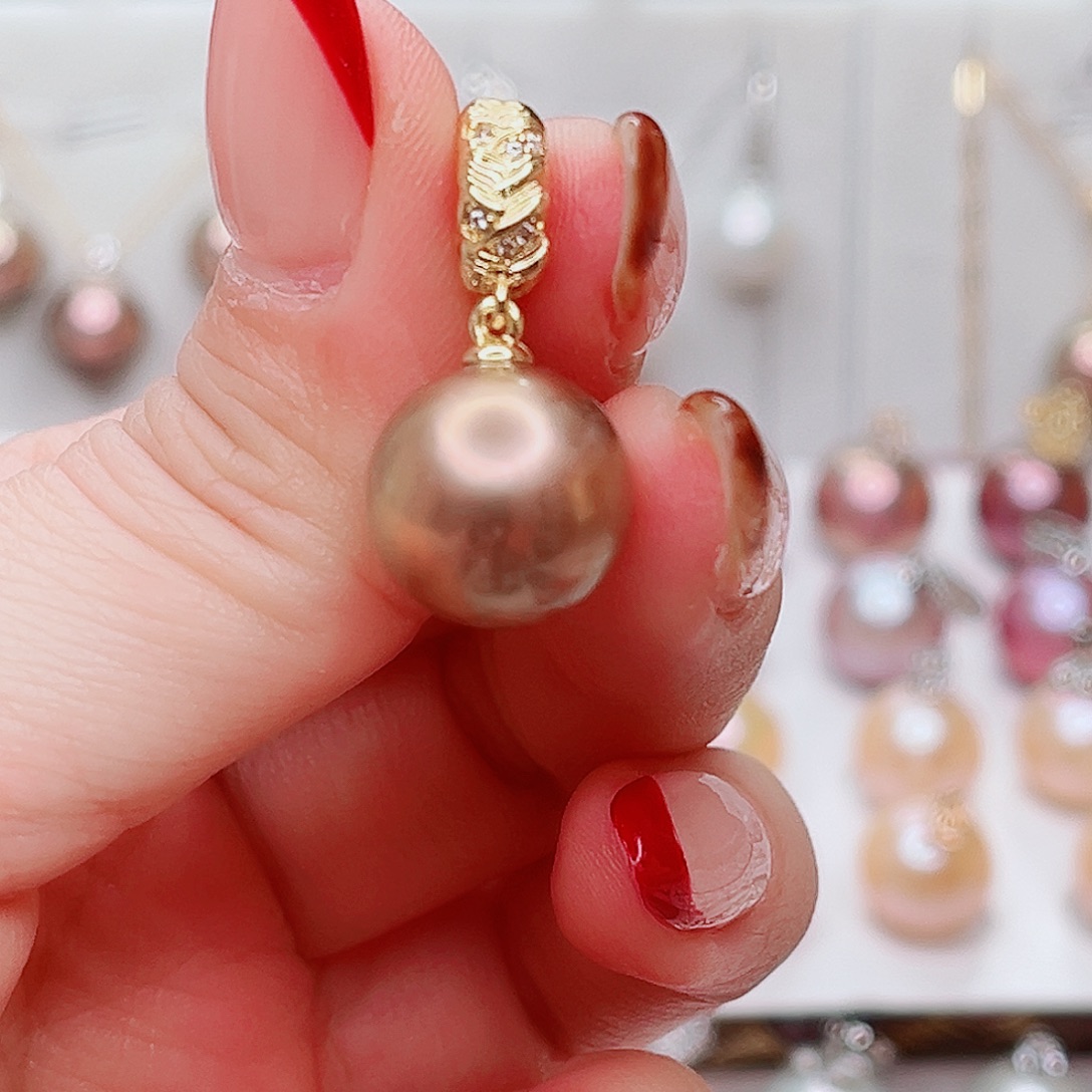 温***忆淡水珍珠合金吊坠(赠链)