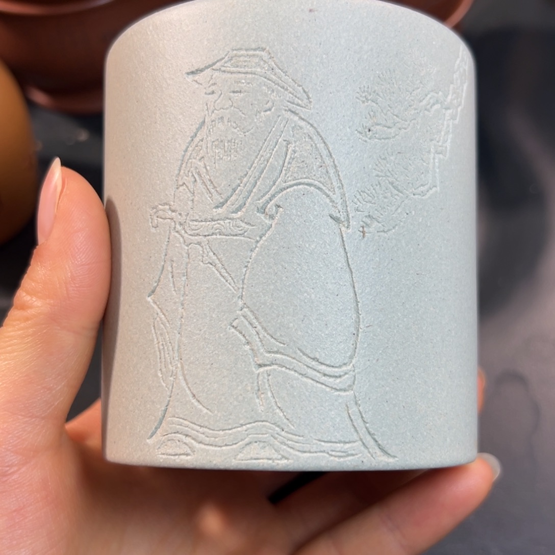 紫砂茶杯微瑕不退不换