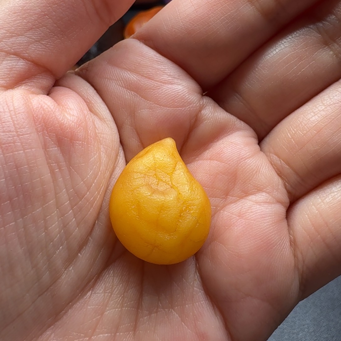 琥珀裸石未镶嵌清*浅海漂