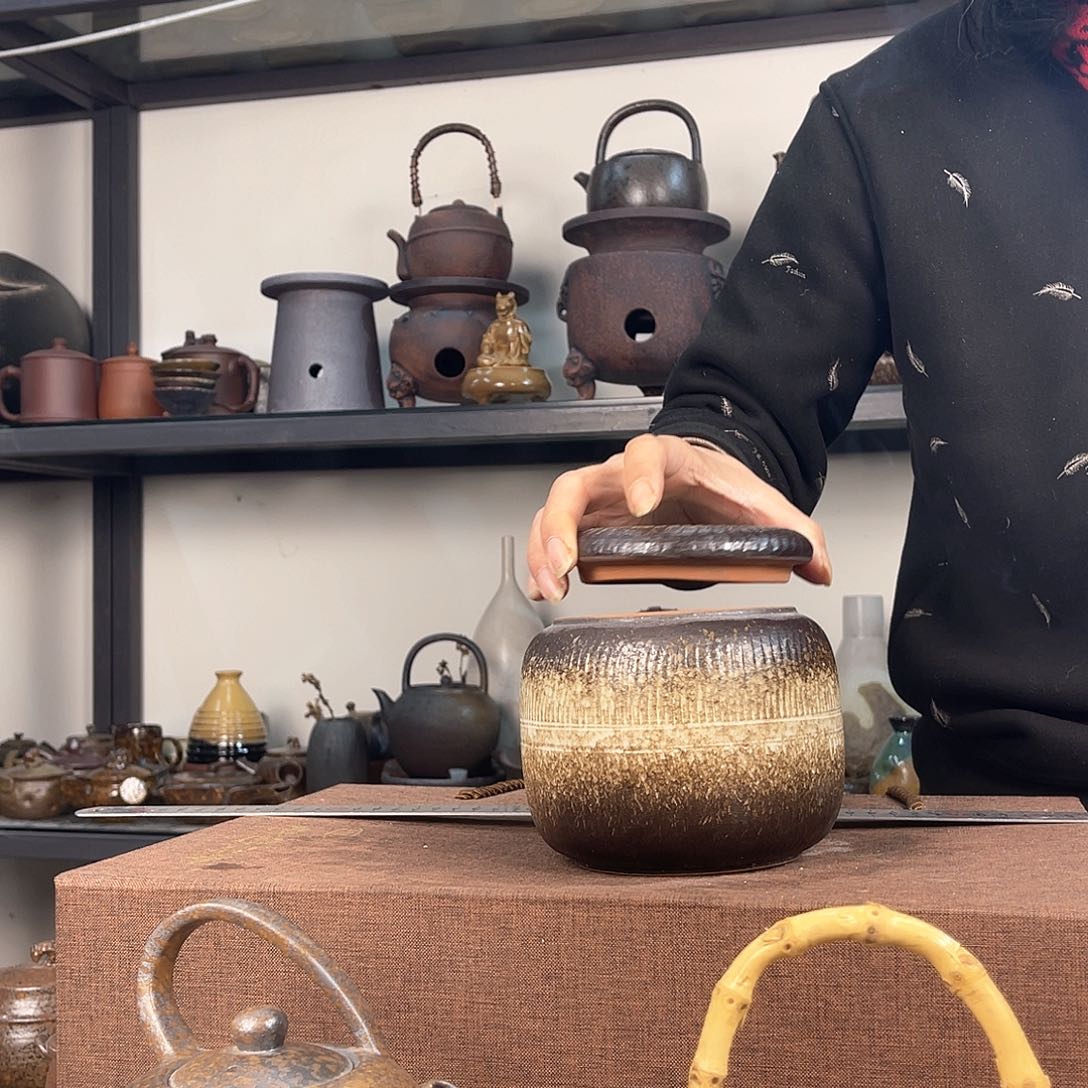 紫泥茶壶紫砂粗陶茶器