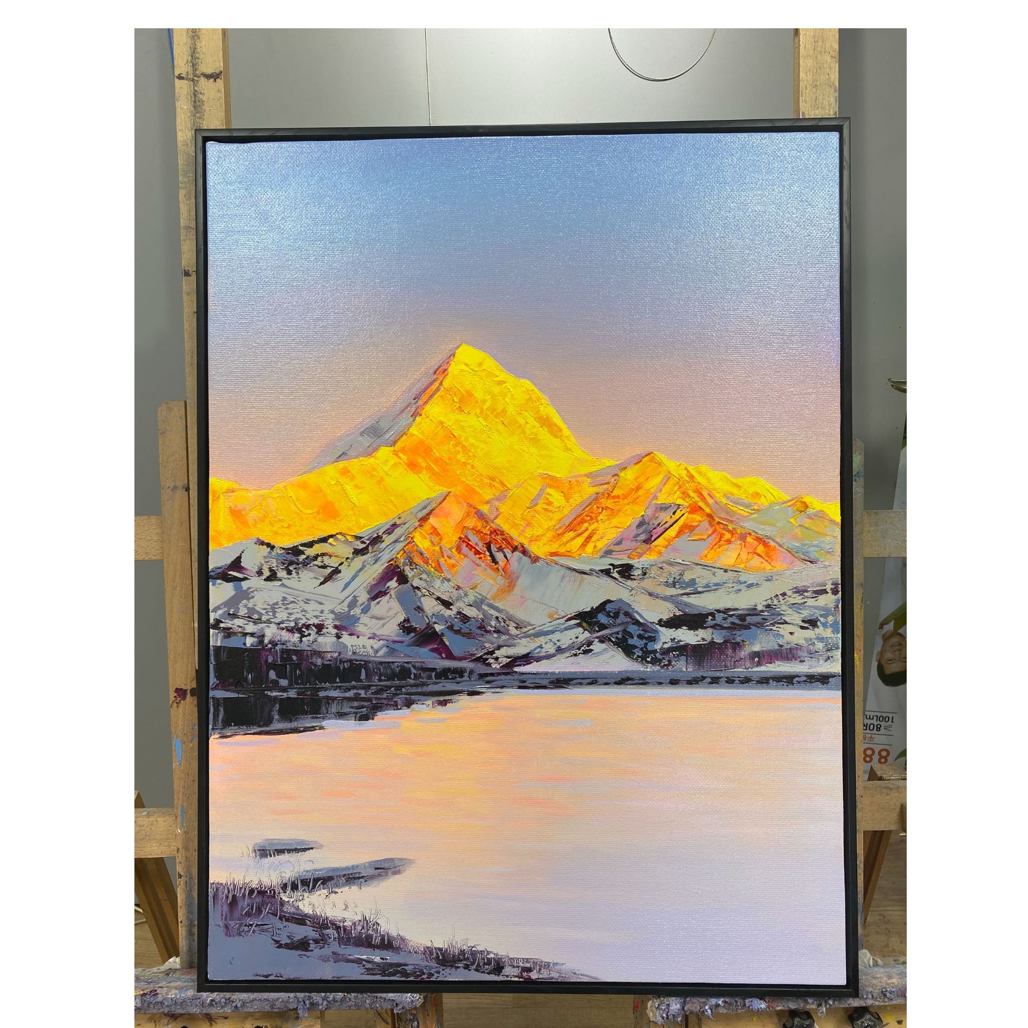 日照金山/油画/画芯60*80cm