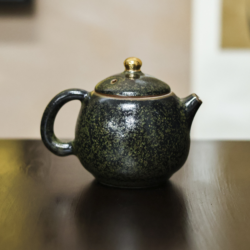 【九姐爱喝茶】茶叶末-黄丽君-龙蛋壶（V2474）