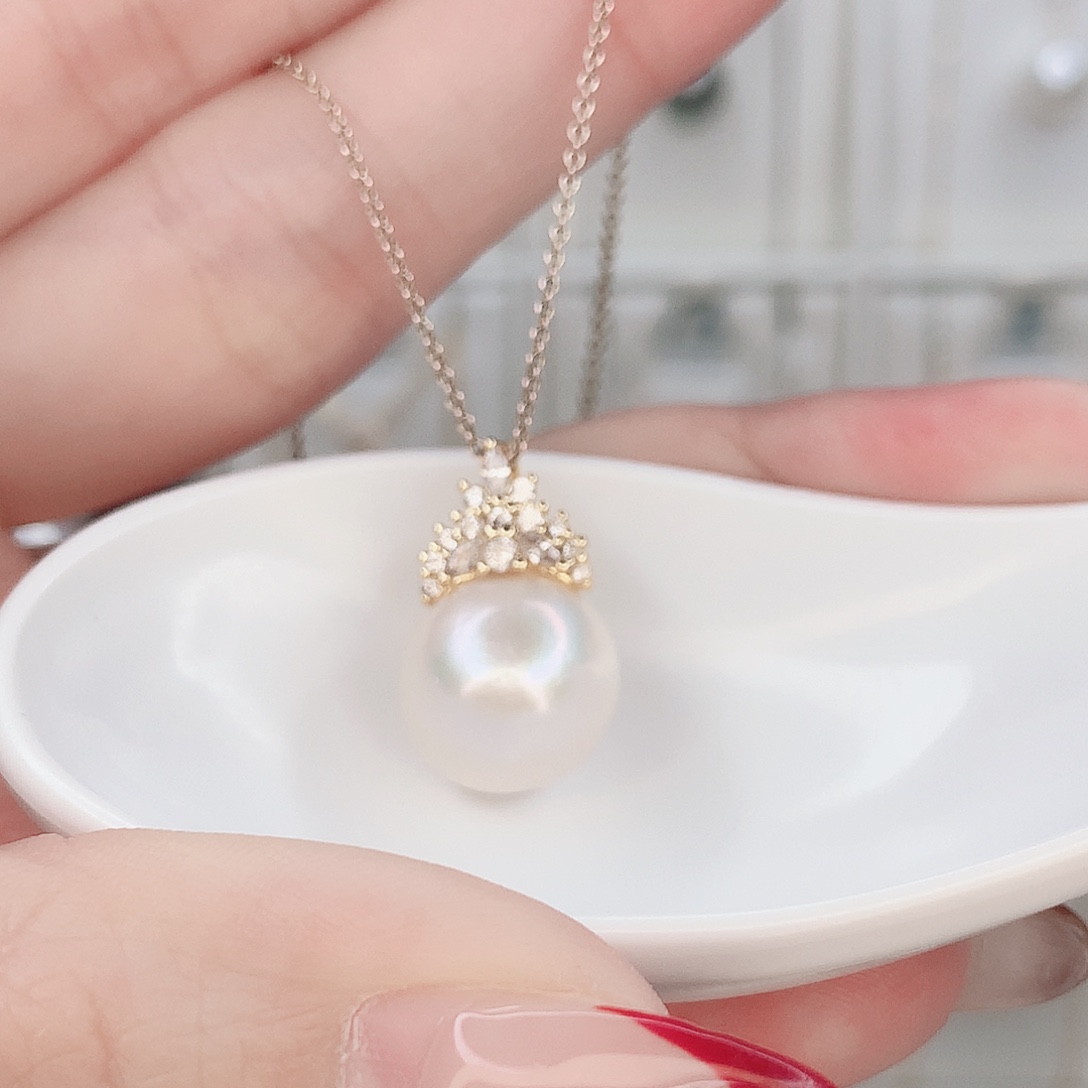 淡水珍珠吊坠(赠链)合金