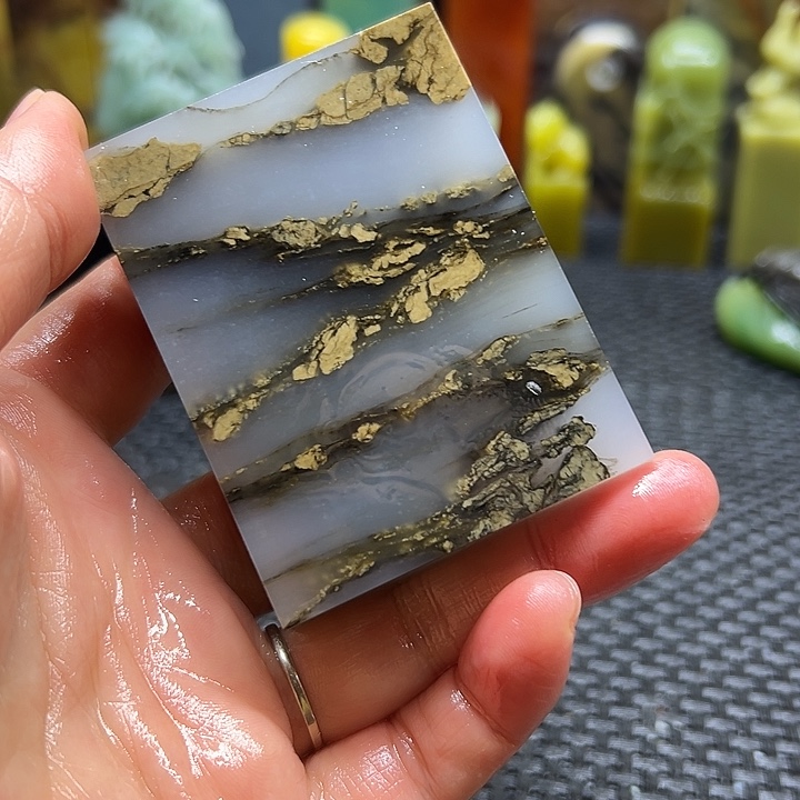 雨***尘青田石印章石印章石