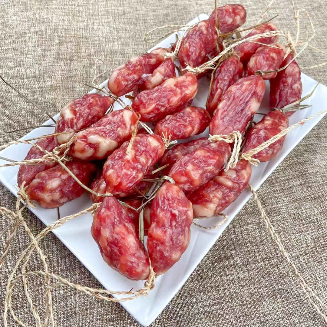 JINRONG/今荣广东大粒腊肠中山黄圃腊味微甜酒香广式香肠