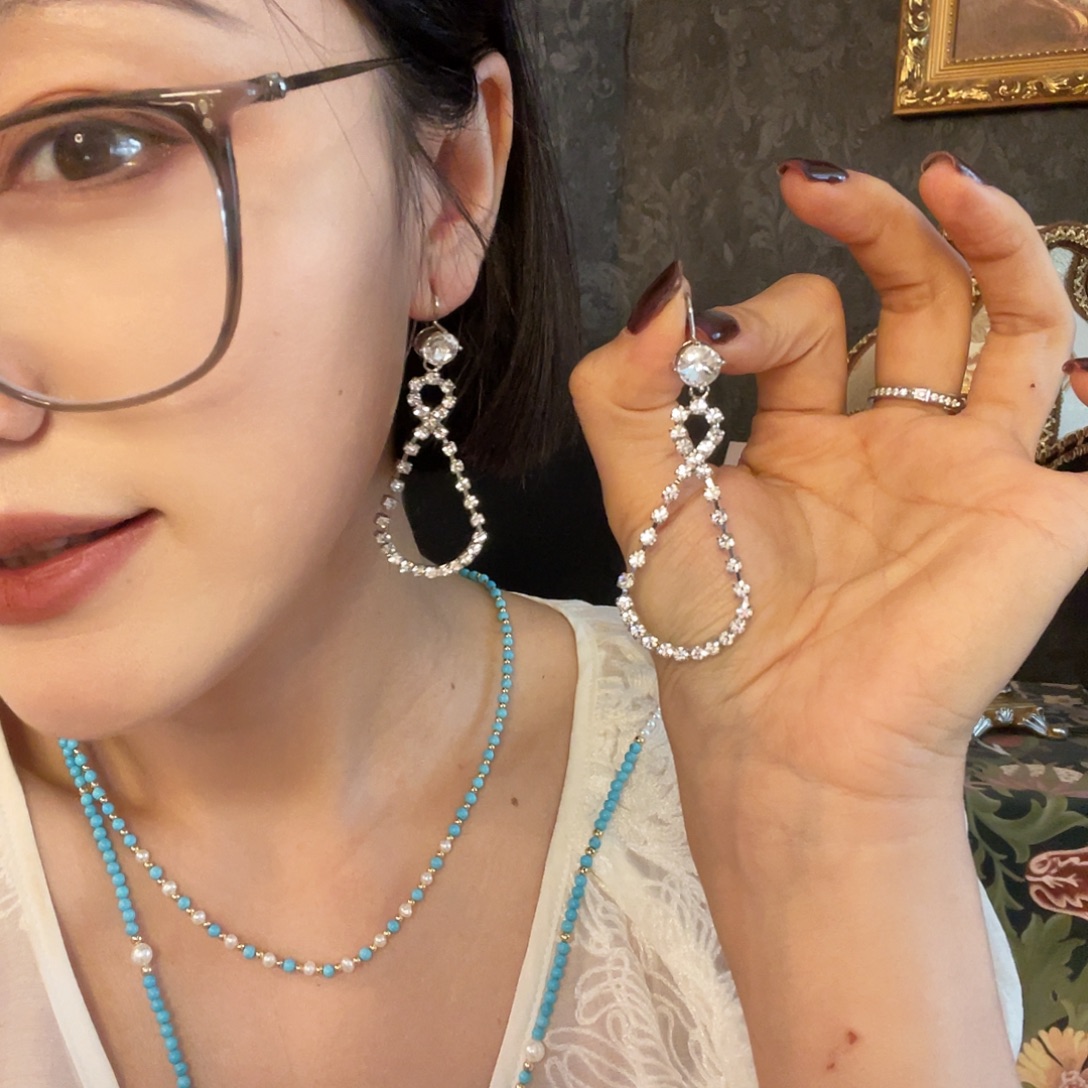 黄铜925银琉璃耳钉