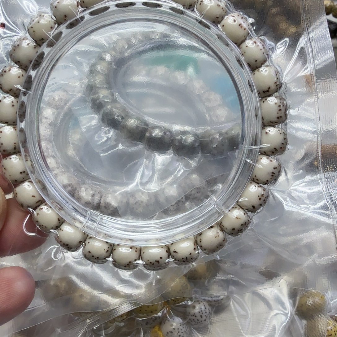 手串星月菩提100尽头半臂大留白星月菩提单圈8×7