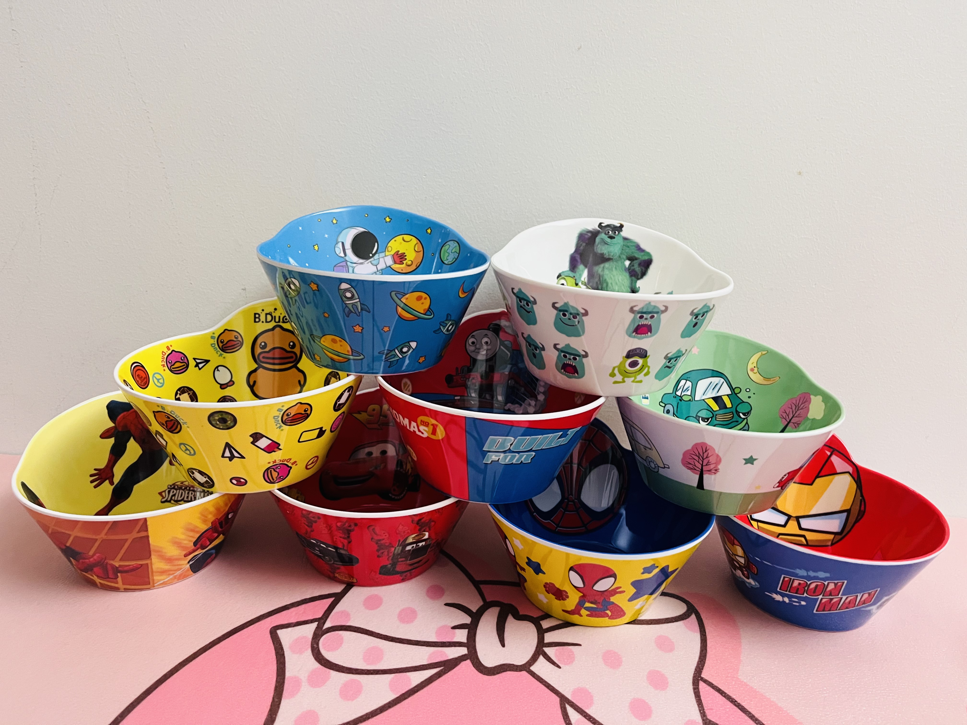 微瑕品卡通餐具 扣号叫到名再拍 破损补米不补发！ 