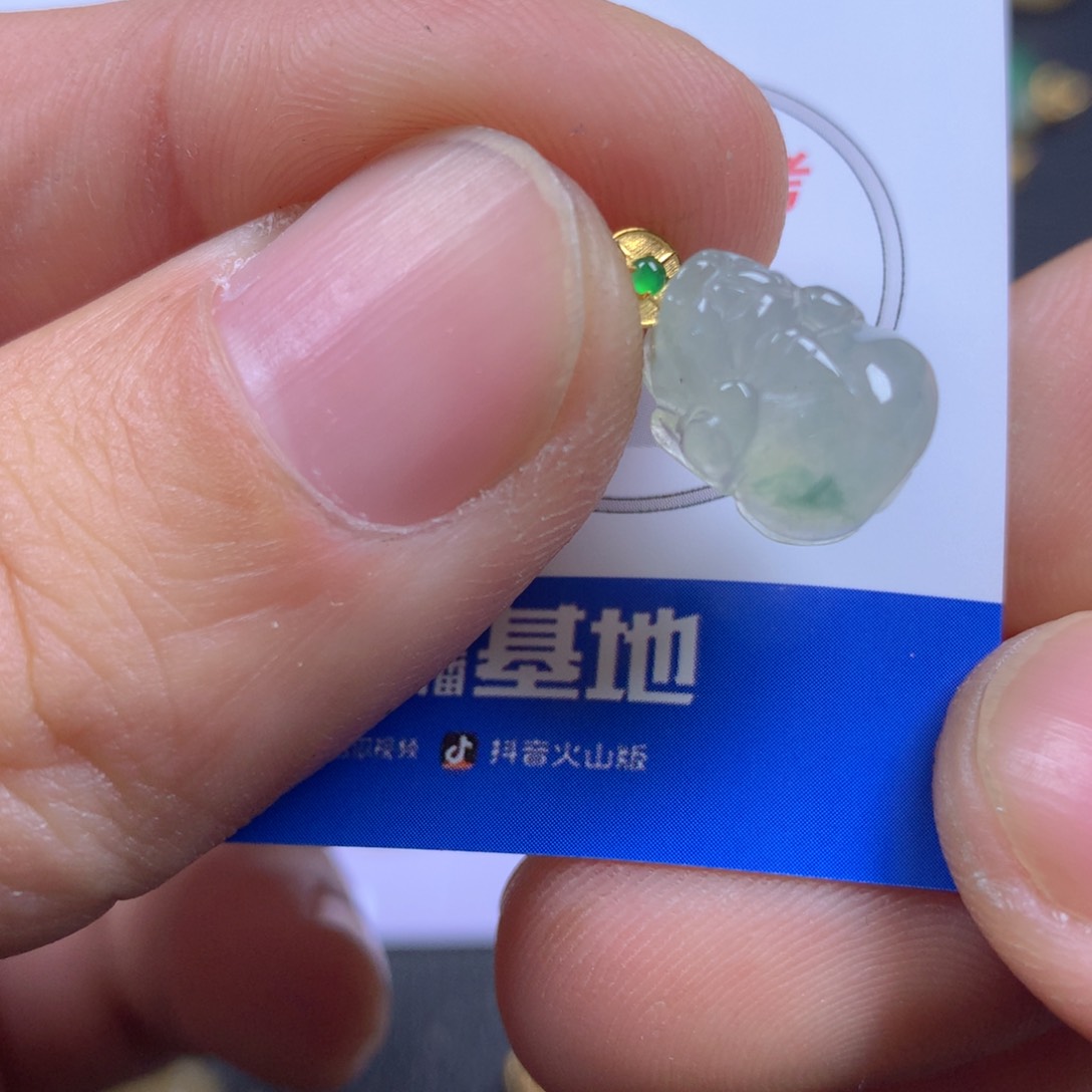 【闪购商品】翡翠颈饰18K金镶嵌翡翠