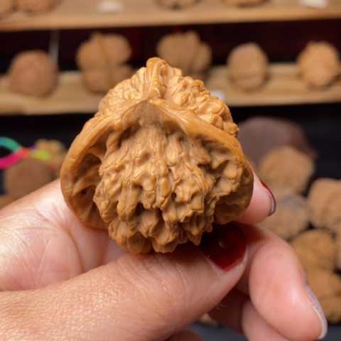 ****安文玩核桃把件核桃