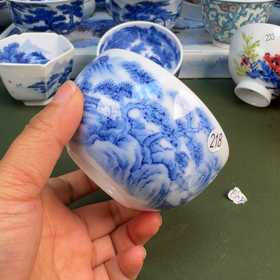 陶景德镇纯手绘茶圆圆218