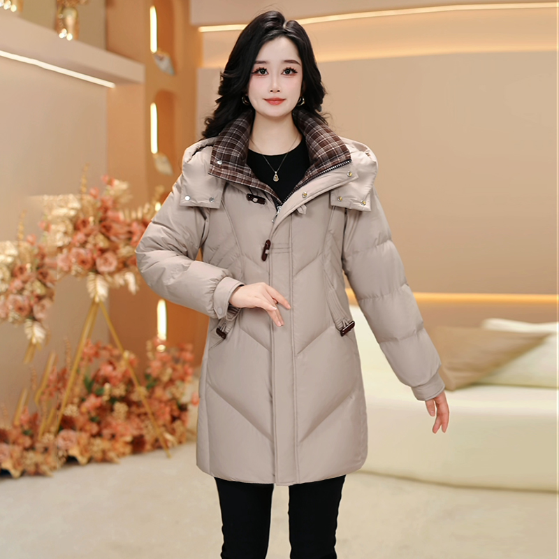 冬季新款气质时尚百搭休闲连帽白鸭绒羽绒服【359#】