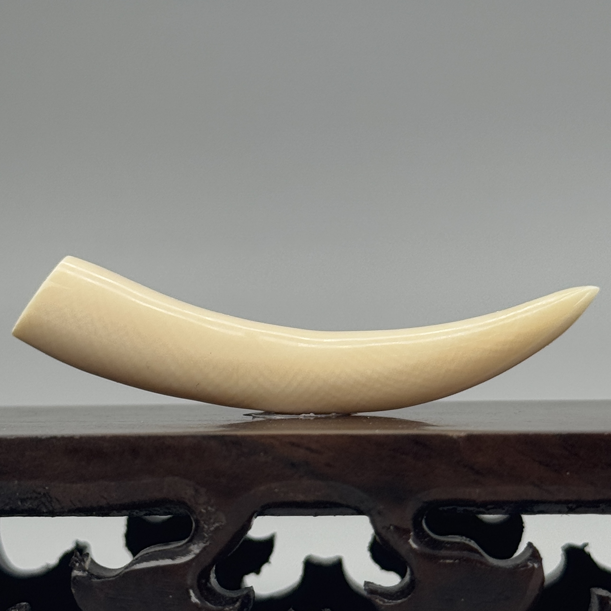 DEZHI/德志4.3g带皮牙尖52*9*9mm猛犸牙默认打孔配吊坠绳K931