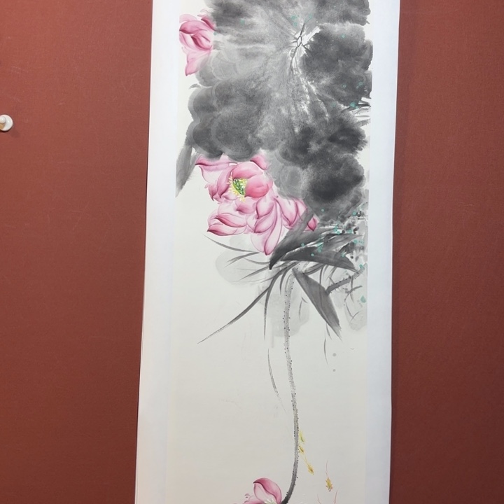 国画听兰老师花鸟