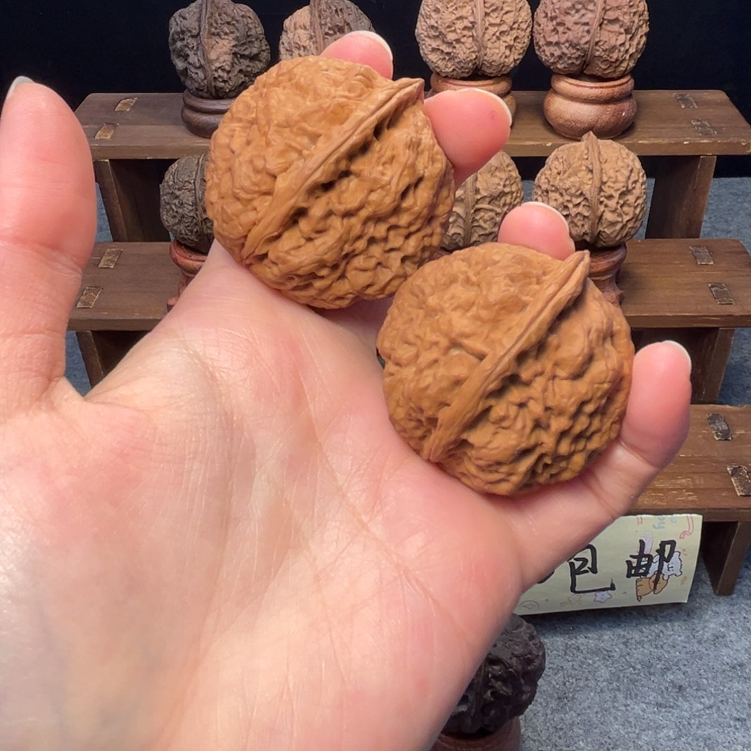 文玩核桃吊坠z龙脊金蟾43mm