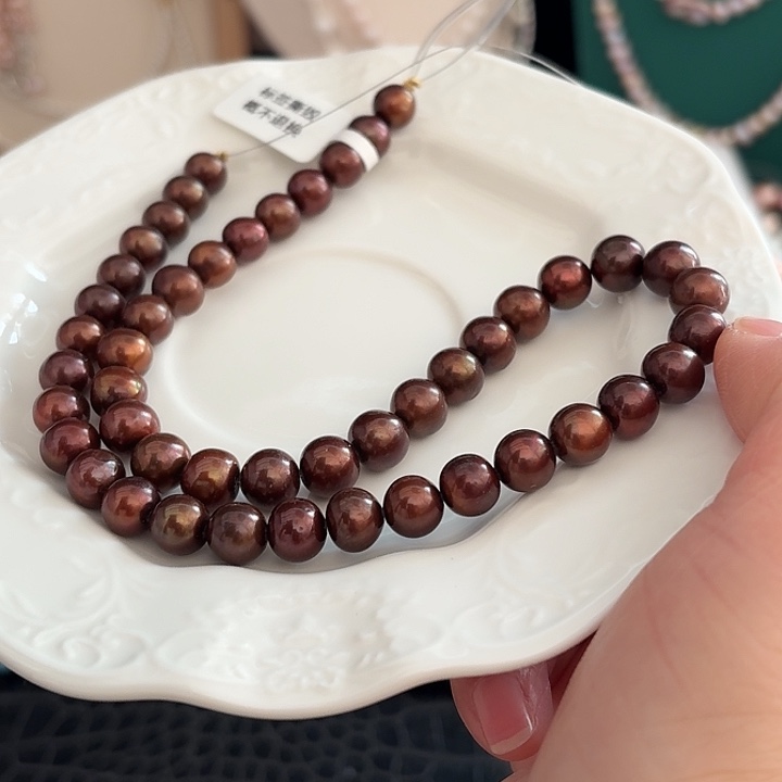 淡水珍珠耳饰合金