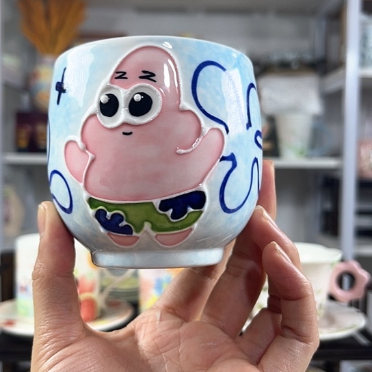 手绘高温釉下彩陶瓷