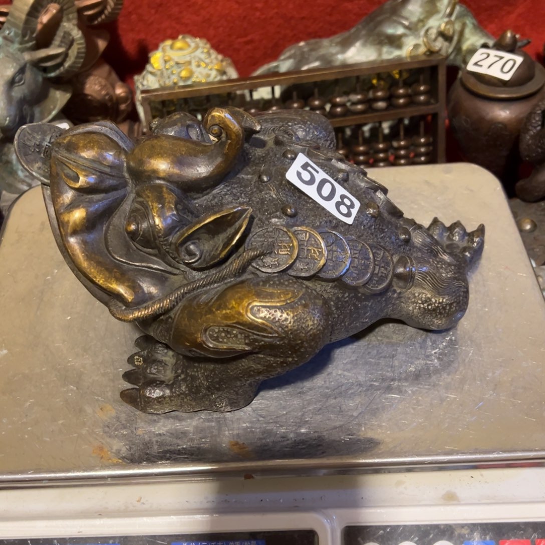 东***部黄铜摆件，文房摆件