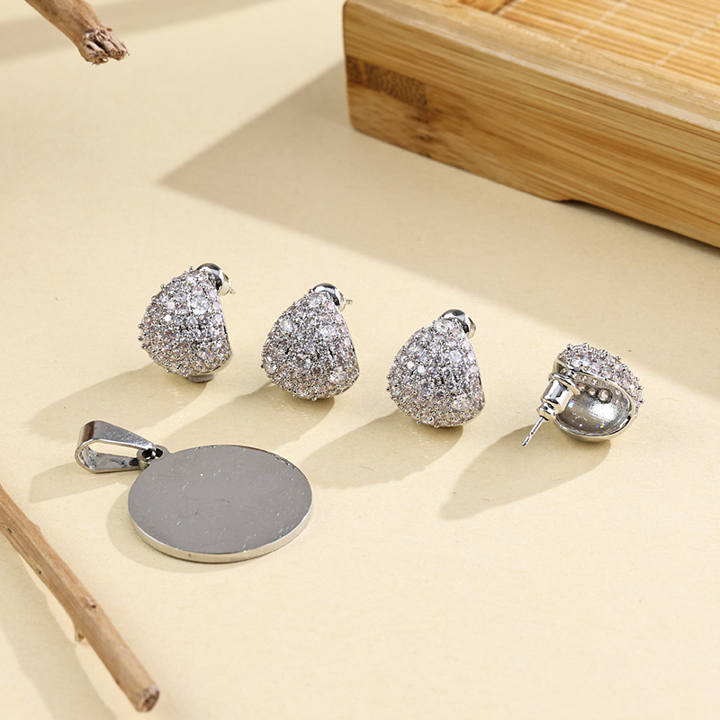 合金合成锆石耳饰 【举石】T1209-222-016个性耳饰（一对/多样性发）v