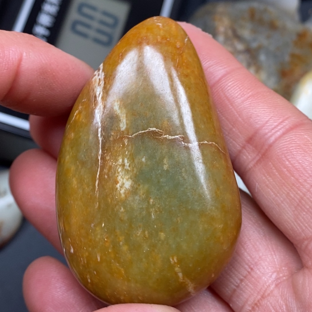 和田玉挂件银S925镀金镶嵌