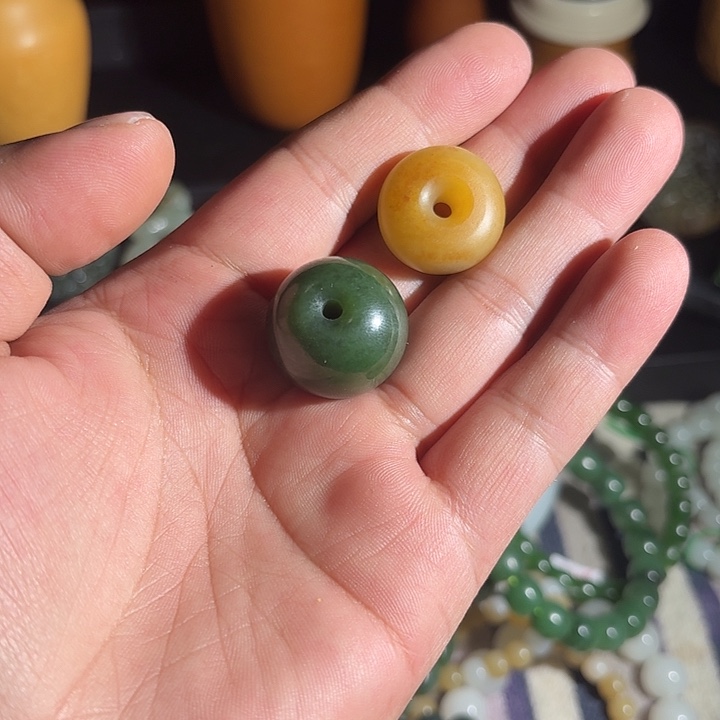 和田玉（糖玉）未镶嵌手链和田玉平安扣