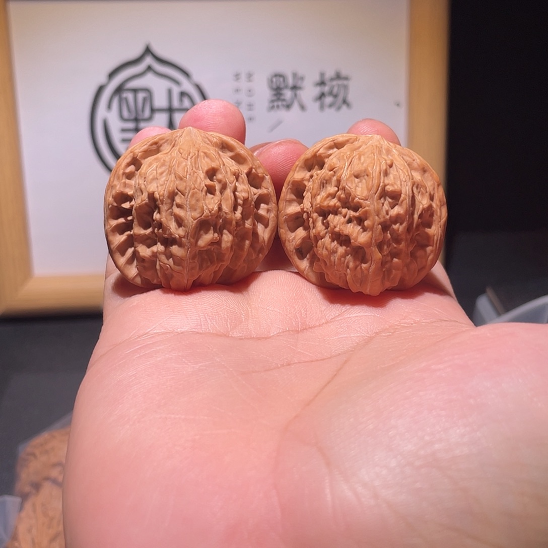 文玩核桃把件37全品磨盘