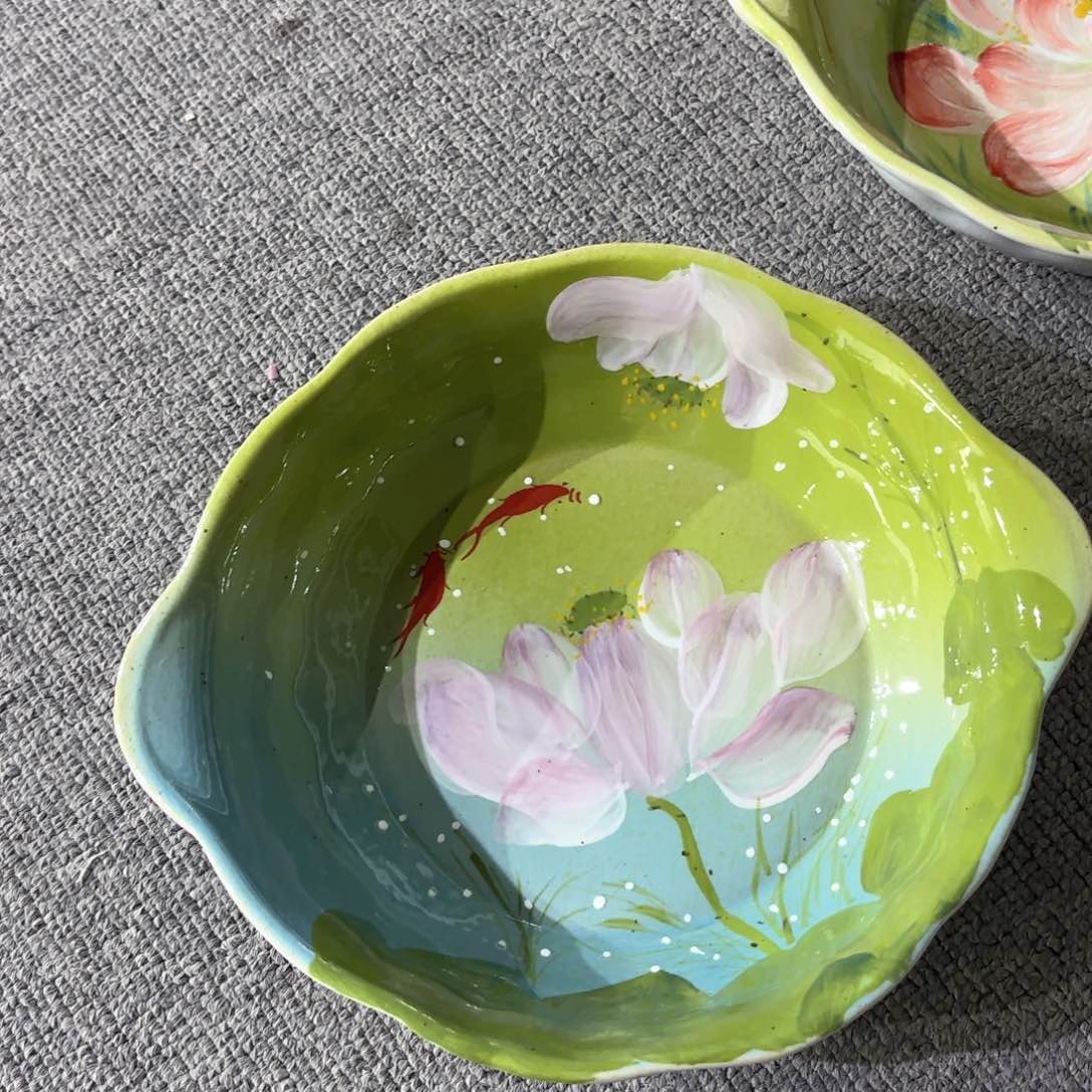 景德镇手绘高温釉下彩陶瓷茶具