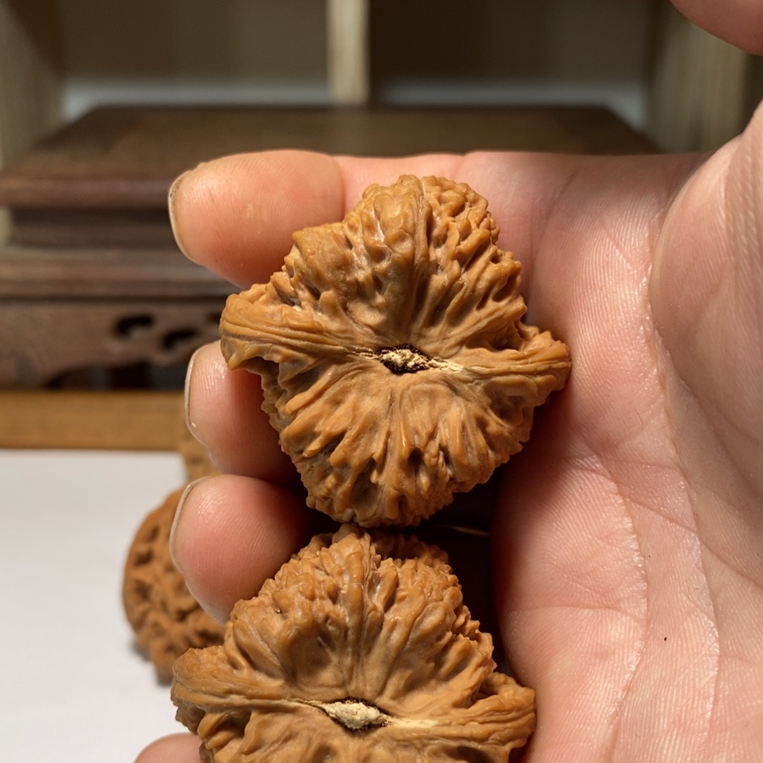 C***e吊坠文玩核桃大凹底拉丝蚂蚁纹41