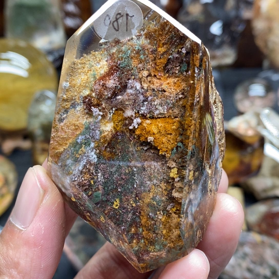 水晶原石摆件手把未镶嵌