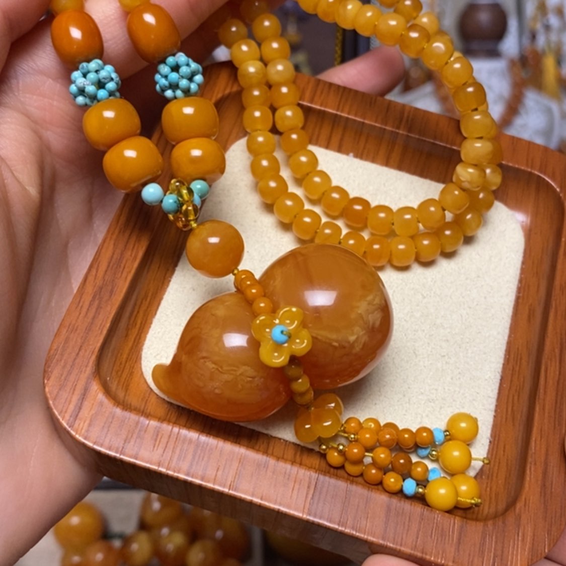 【闪购商品】蜜蜡颈饰未镶嵌项链