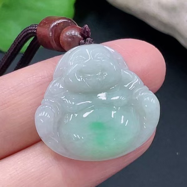 E38-天然A货翡翠-佛公