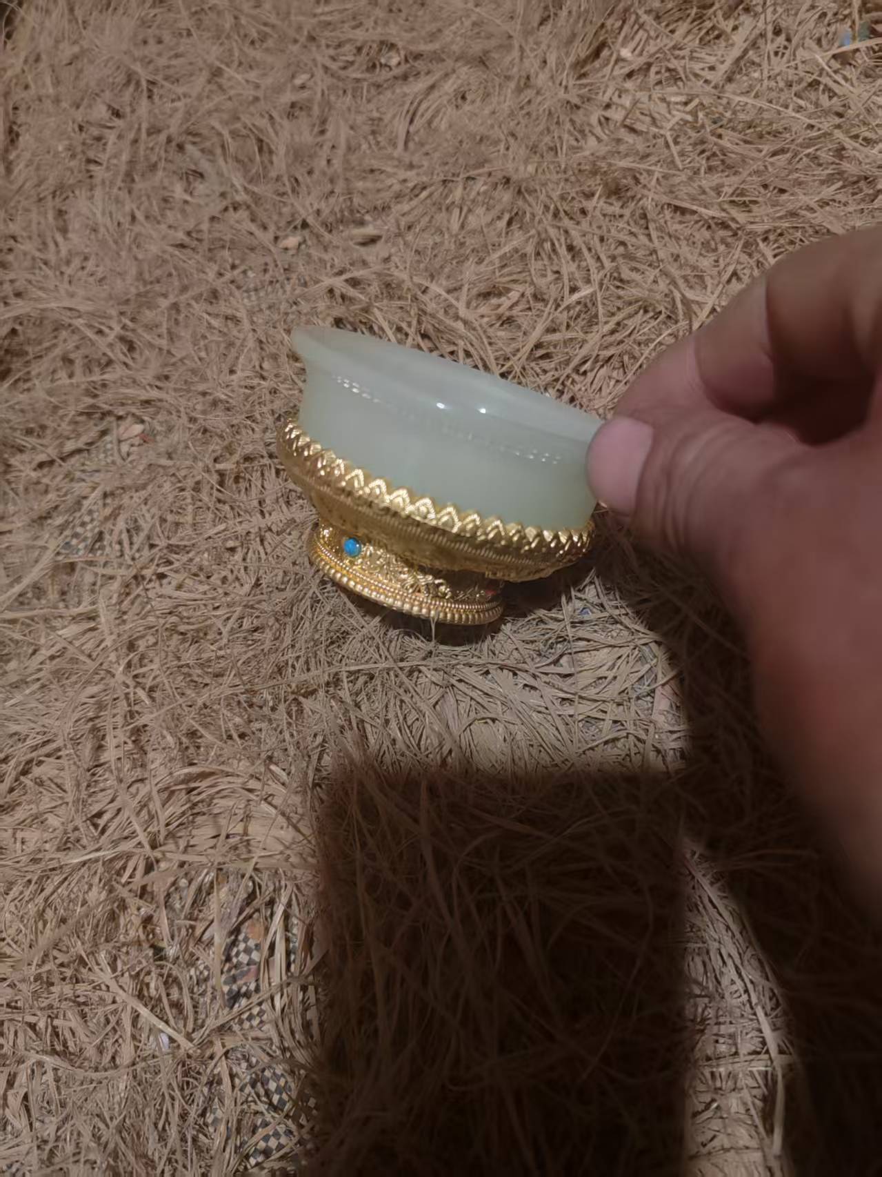 半金色小碗（流水摆件）