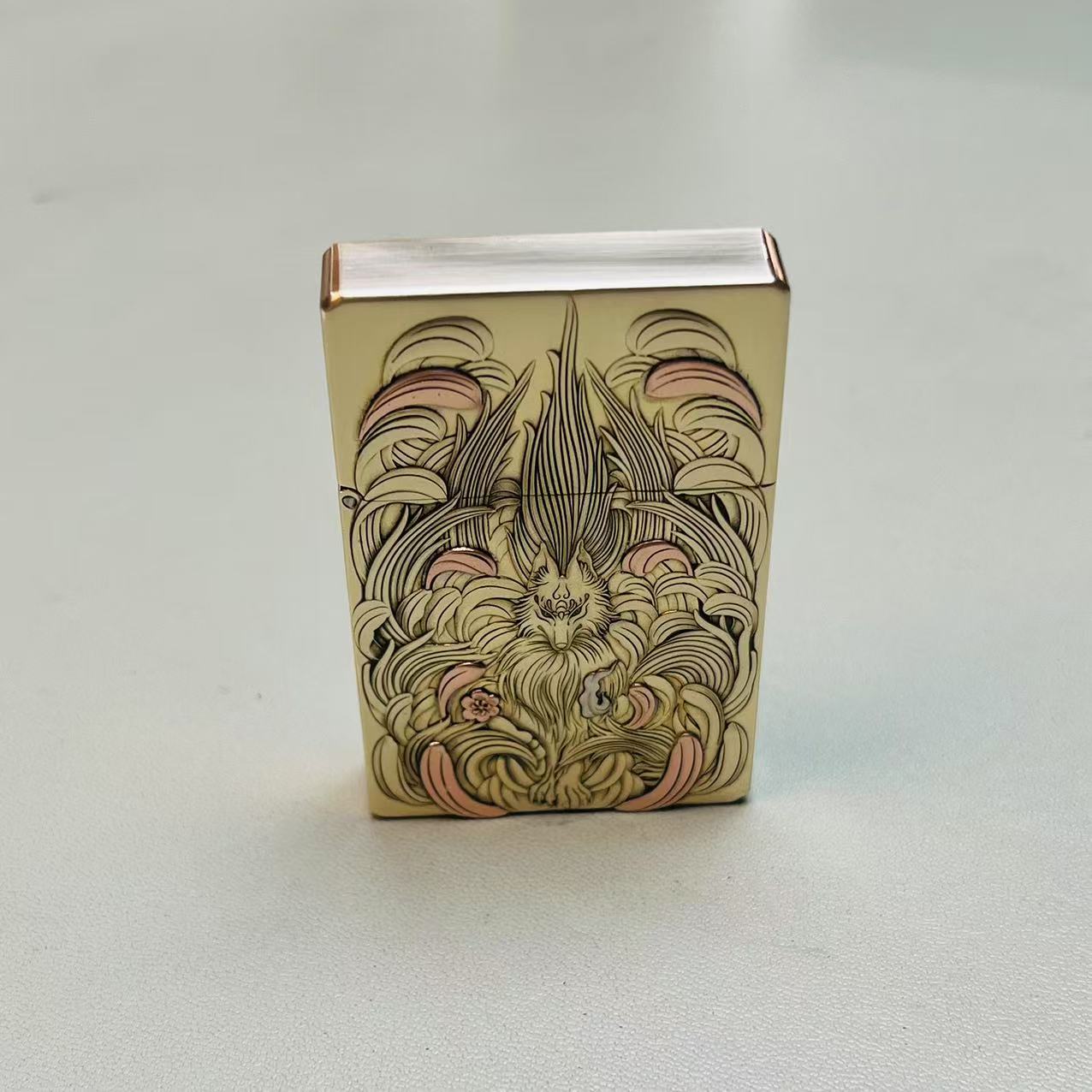 帕伽尼 黄铜 九尾 紫铜镶嵌  3500  打火机