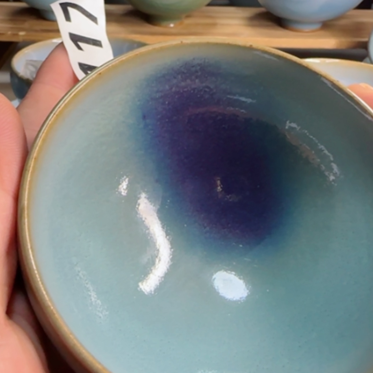 【闪购商品】摆件宋钧仿古鸡心碗