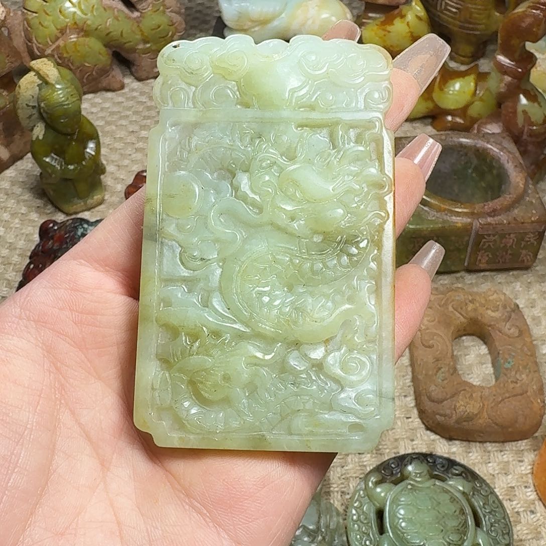 白玉菩提吊坠挂件