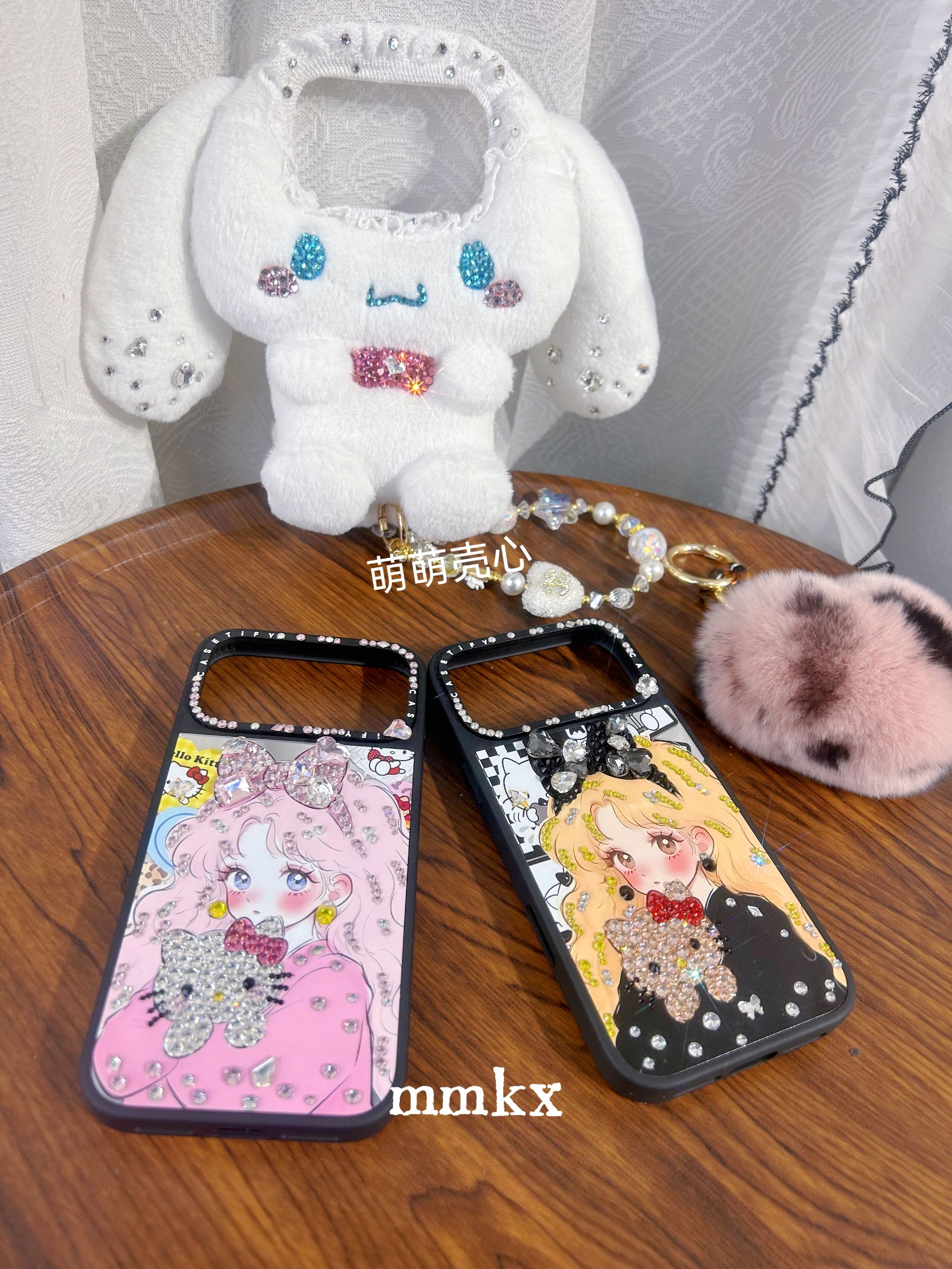 米菲兔KT猫适用苹果全系列机型镜面防摔手机壳创意保护套少女可爱
